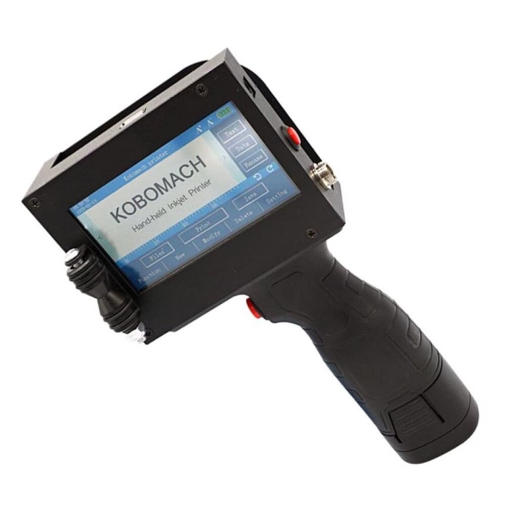 Compact Handheld Inkjet Printer with Touch Screen-USB, QR/Barcode, Logo Printing - Picture 1 of 6